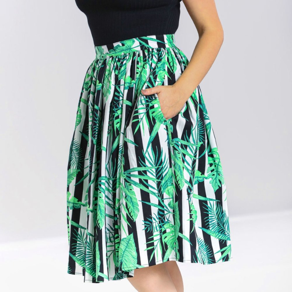 Stripes and Plants Skirt in Various Sizes New with tags - Picture 3 of 9